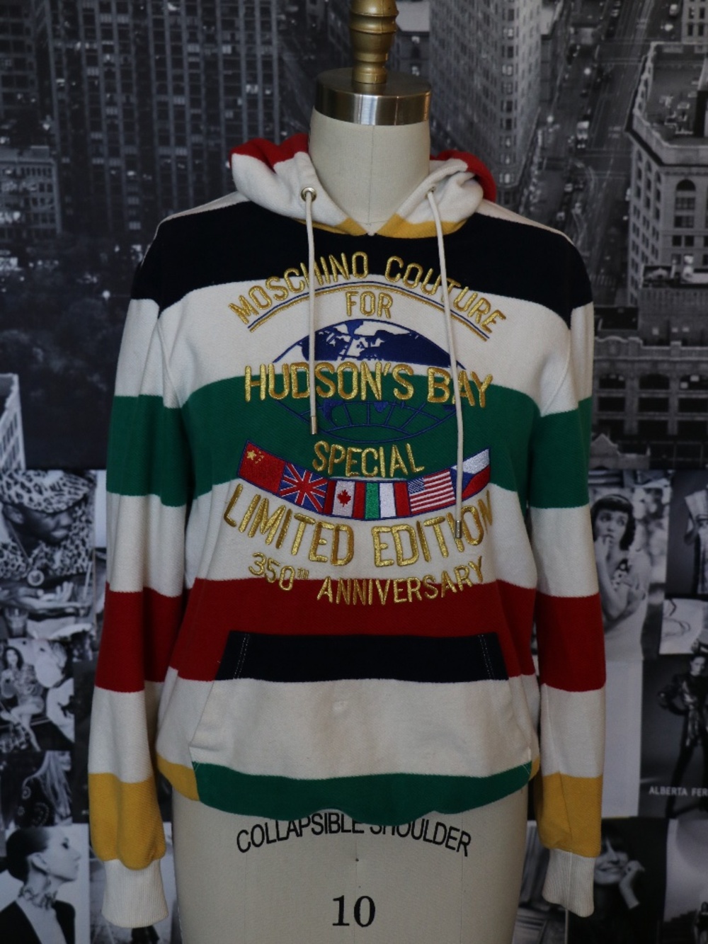 Moschino x 350th Anniversary Hudson’s Bay Collab Pullover Hoodie